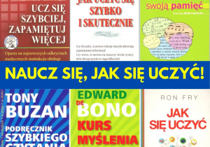 okładki książek w różnych kolorach na temat jak się uczyć
